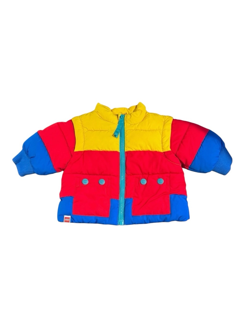LEGO Puffer Jacket Color Block Newborn 0-3 Months